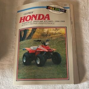 Honda Fourtrax 200SX and ATC200X Manual